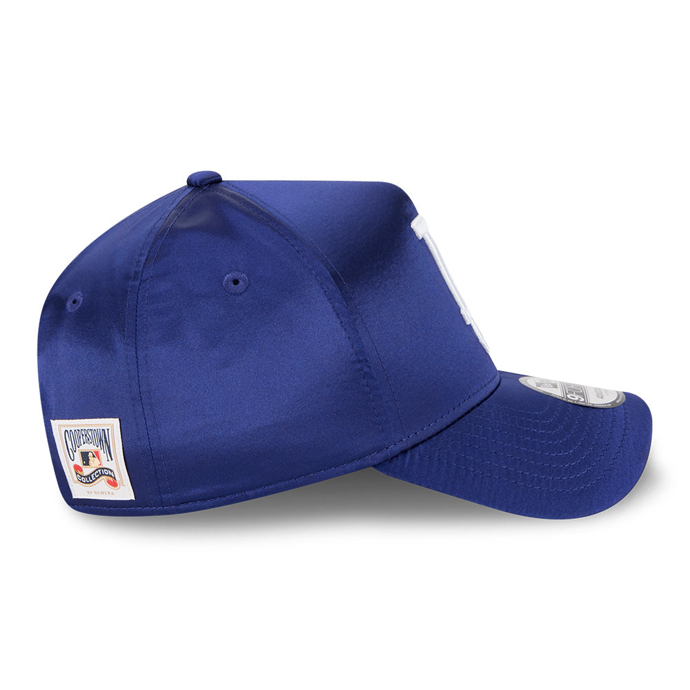 los angeles dodgers satin cooperstown dark royal 9forty a frame snapback cap other side