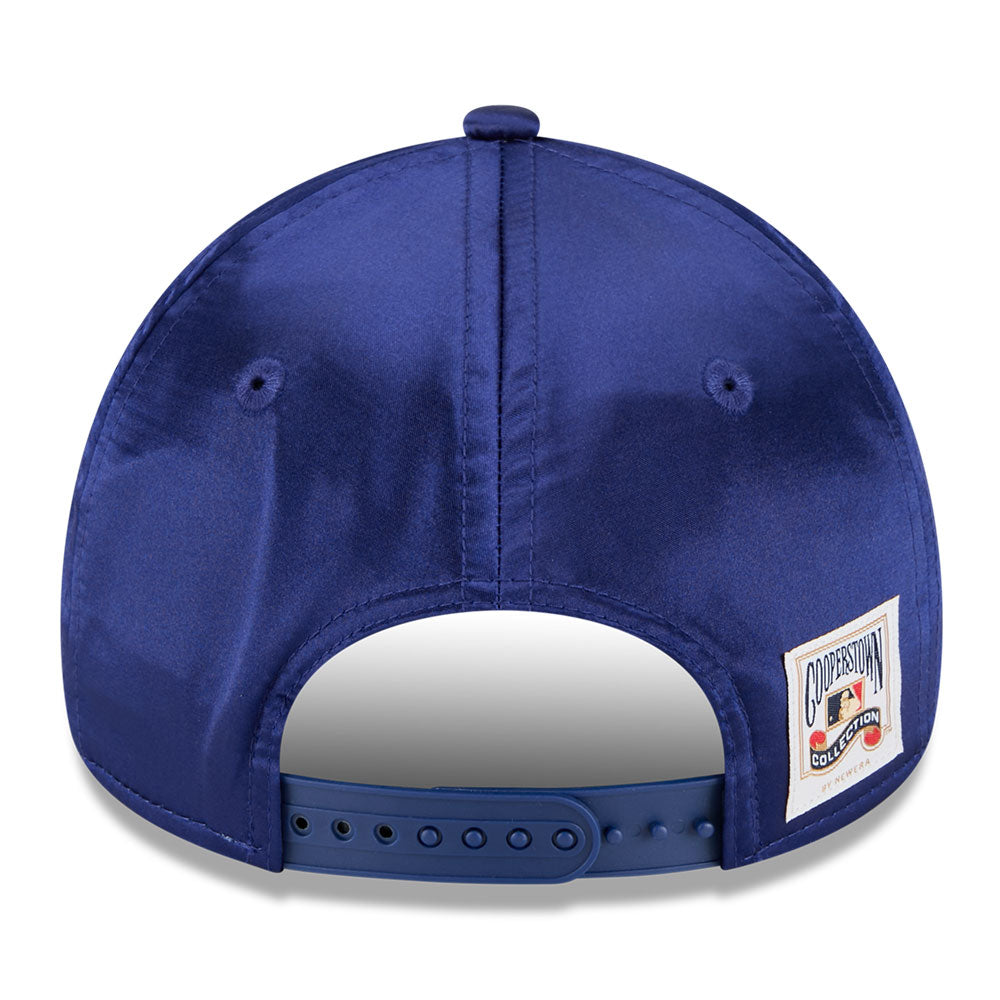los angeles dodgers satin cooperstown dark royal 9forty a frame snapback cap back angle