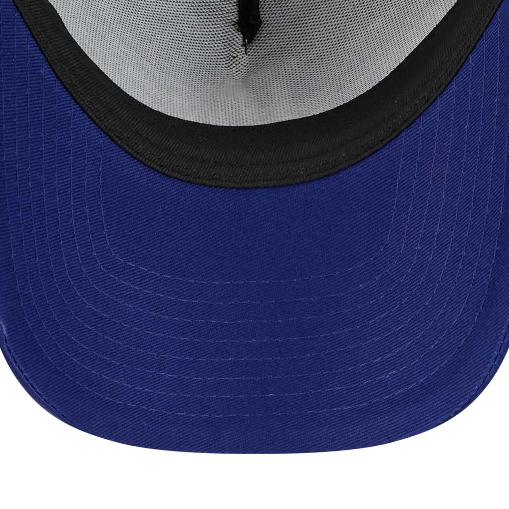 los angeles dodgers satin cooperstown dark royal 9forty a frame snapback cap detail and color