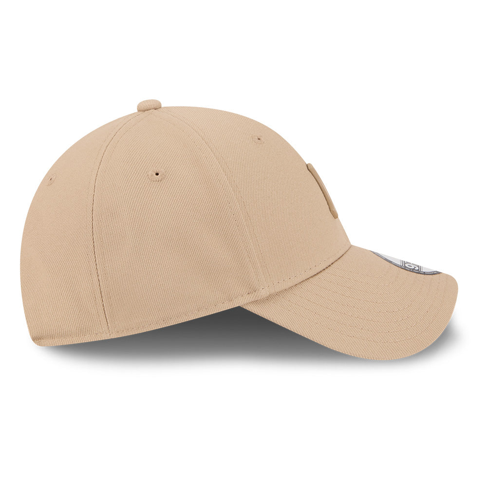 new era new york yankees metal badge ss26 camel 9forty adjustable cap opposite side or other angle view