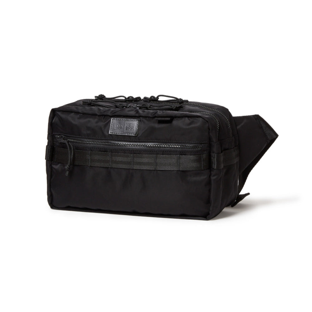 square logo black nylon square waist bag side