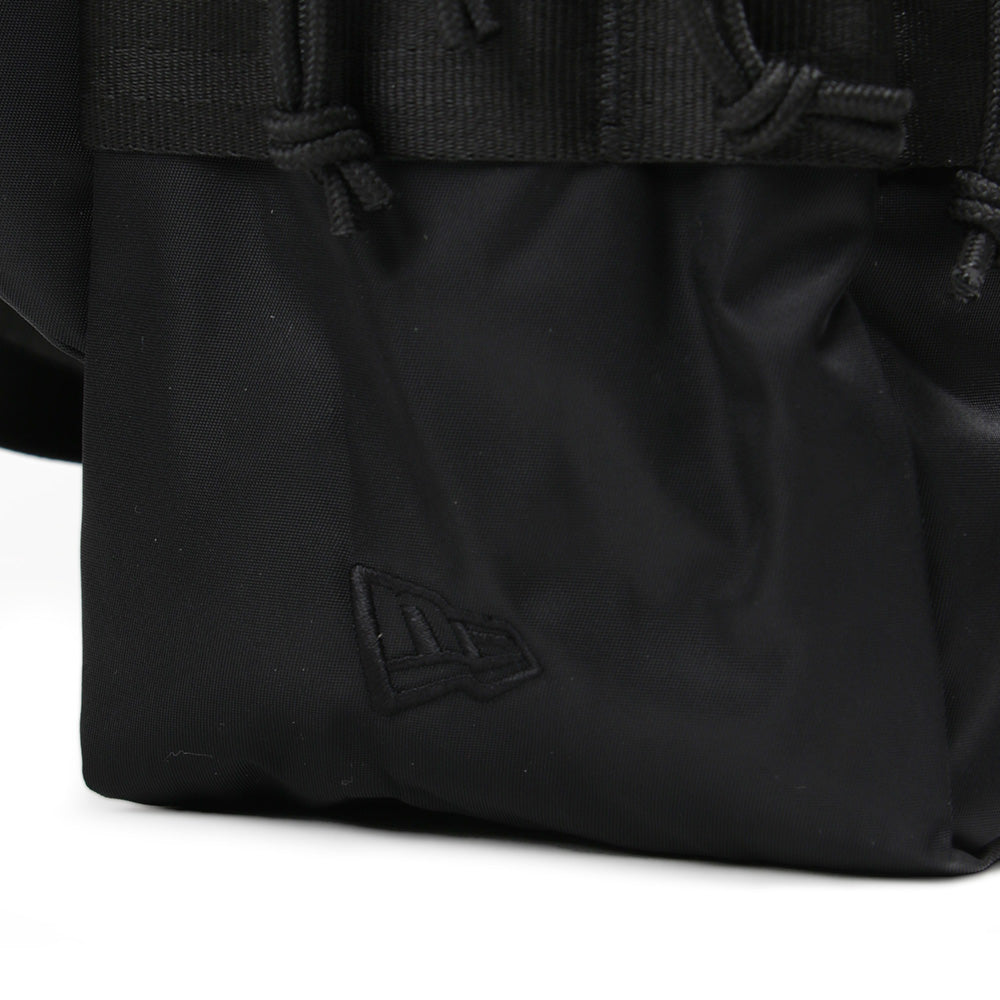 square logo black nylon square waist bag