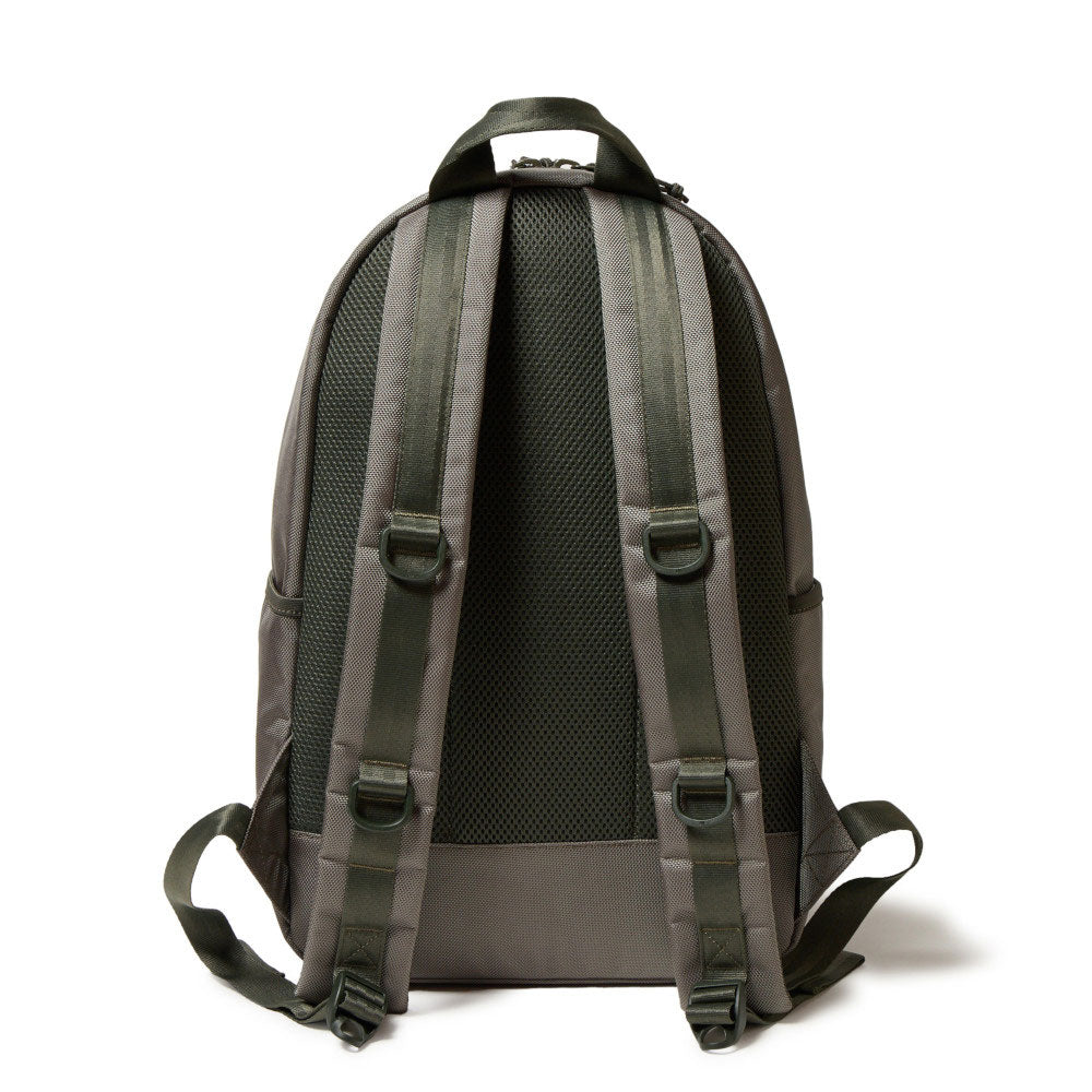 box logo 1680d olive light backpack back