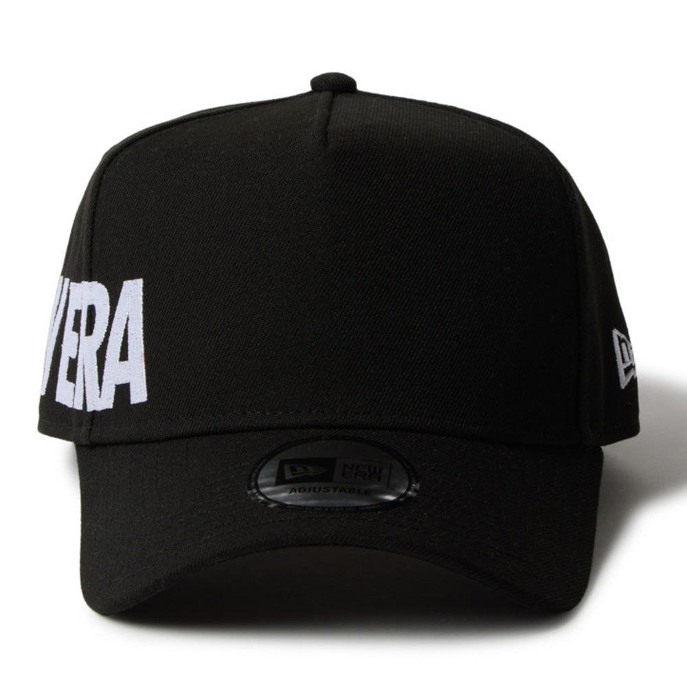 wordmark essential black 9forty a frame snapback cap logo and print