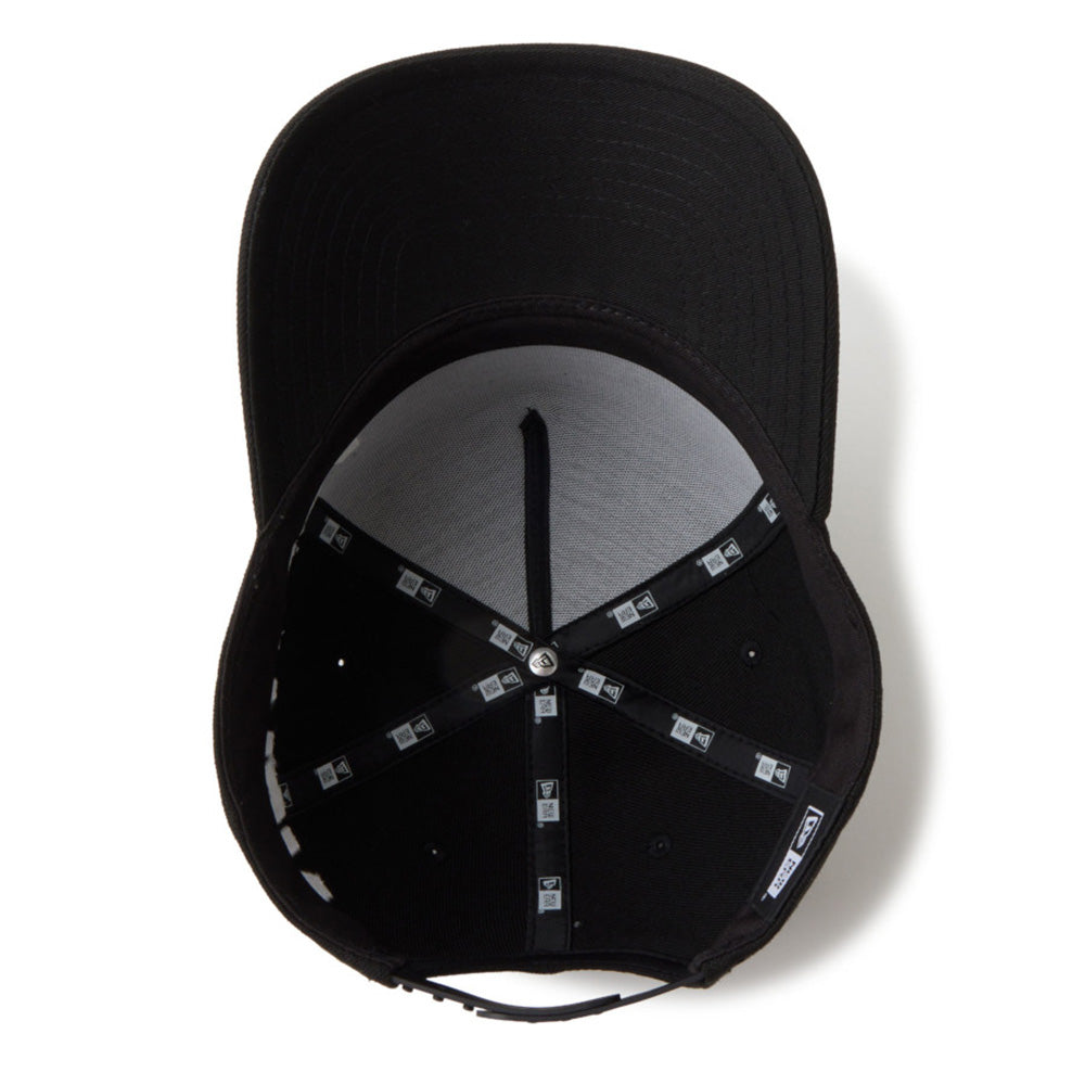 wordmark essential black 9forty a frame snapback cap opposite