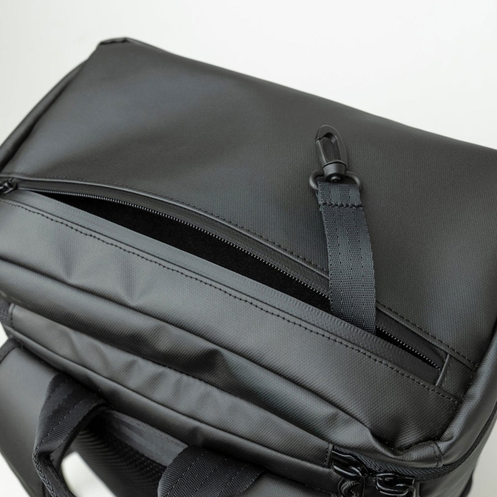 square logo tpu box backpack back