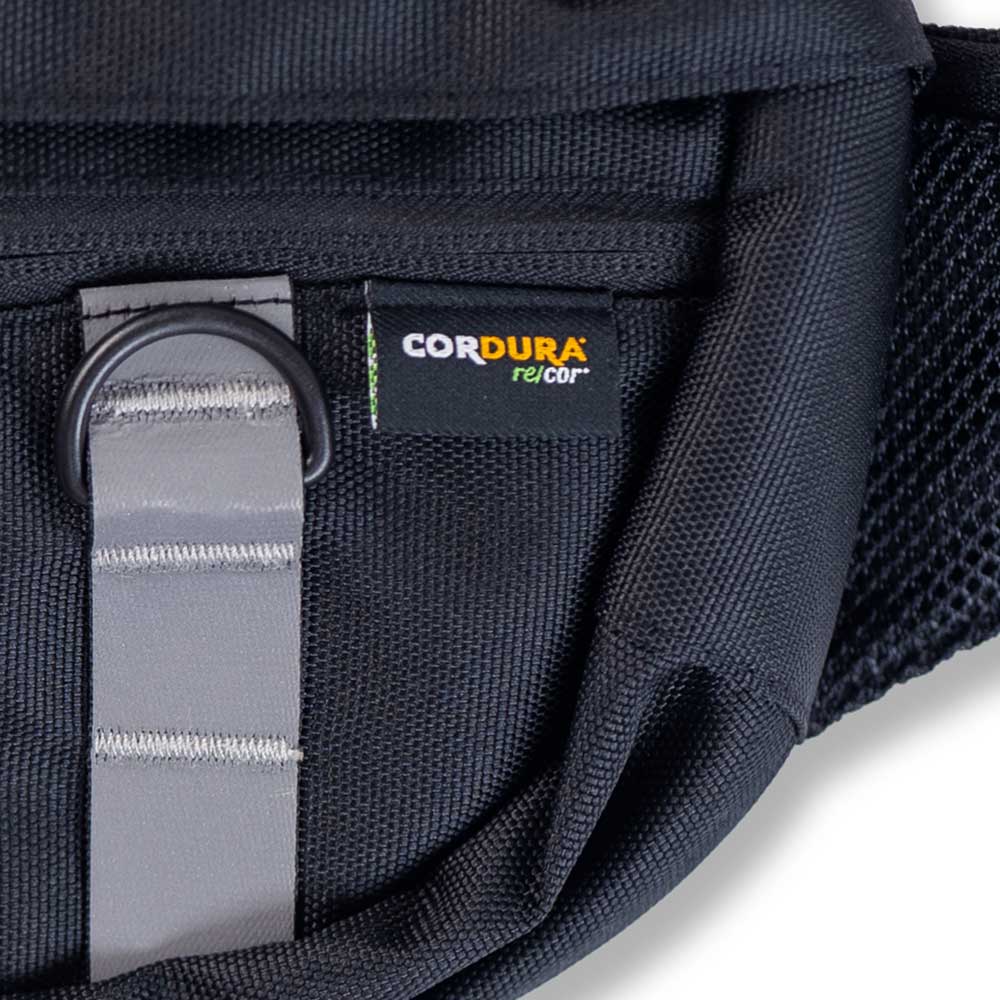 Outdoor Mountain Logo SS26 Black Explorer Waist Bag
