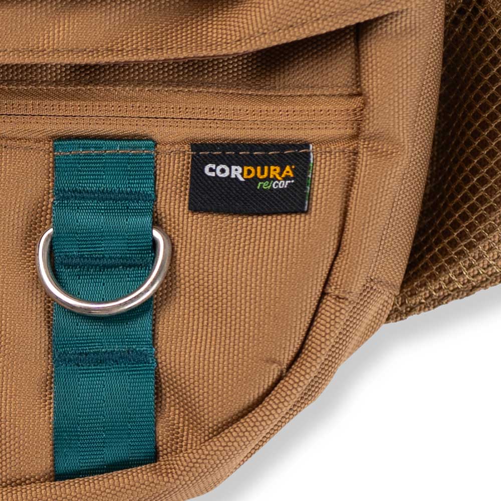 Outdoor Mountain Logo SS26 Camel Suede Explorer Waist Bag