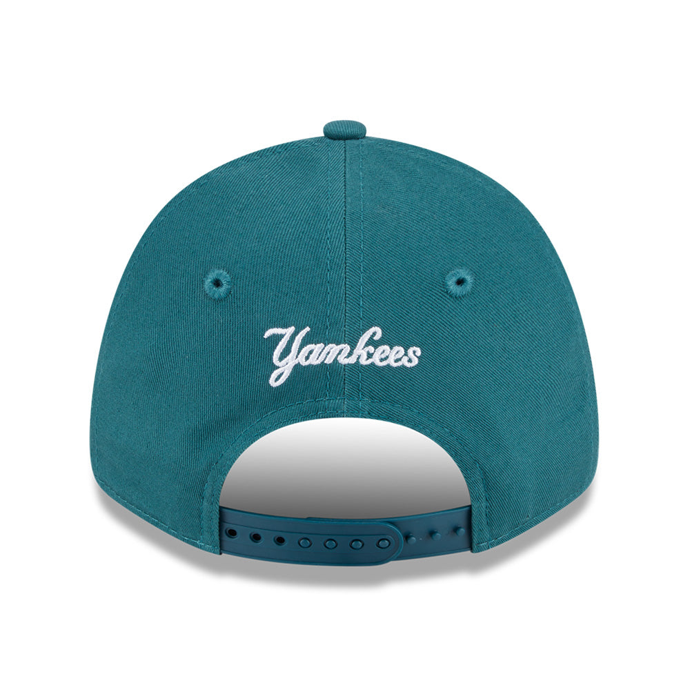 new era new york yankees color era ss26 pine needle green youth 9forty adjustable cap angle