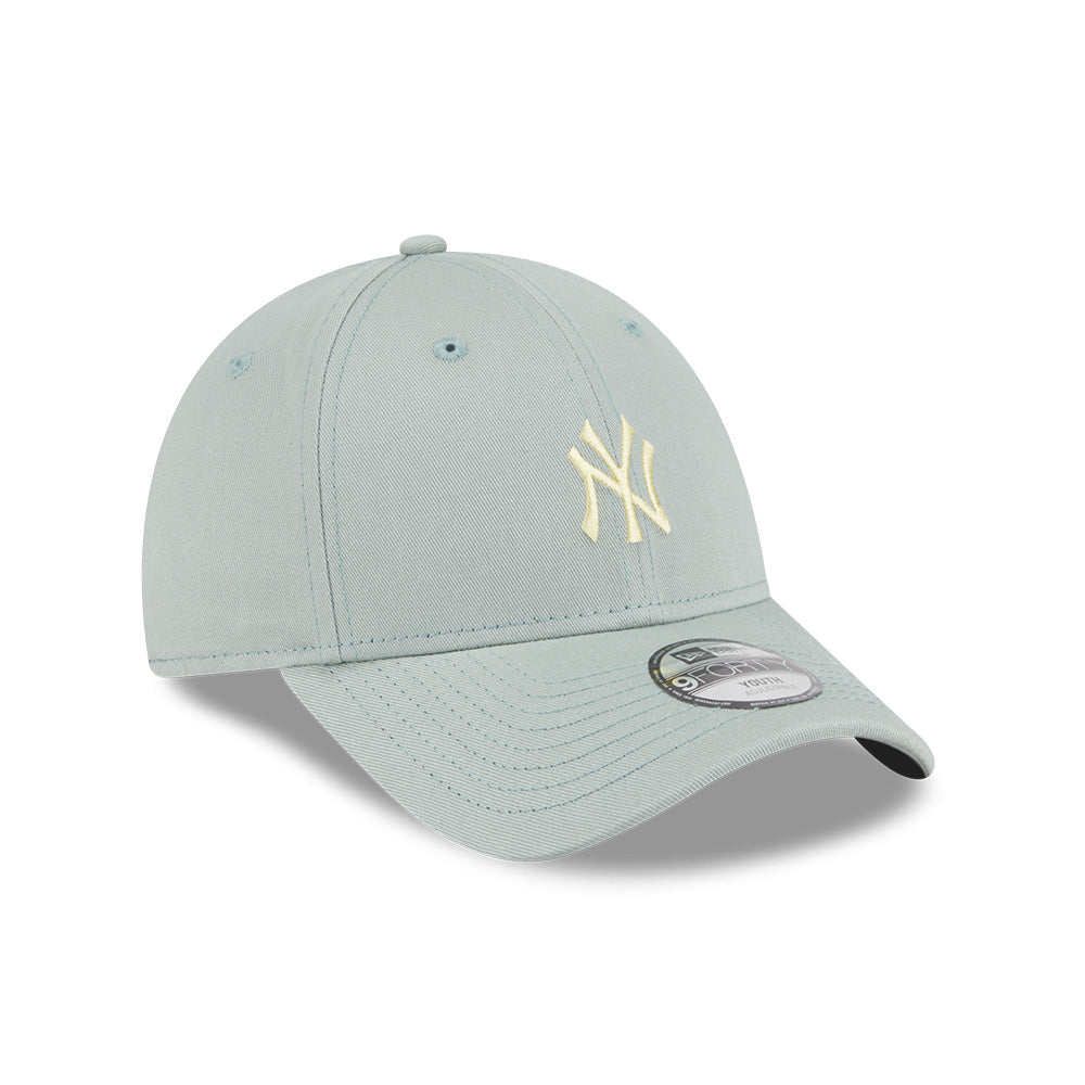 new york yankees color era ss26 everest green youth 9forty adjustable cap logo and print