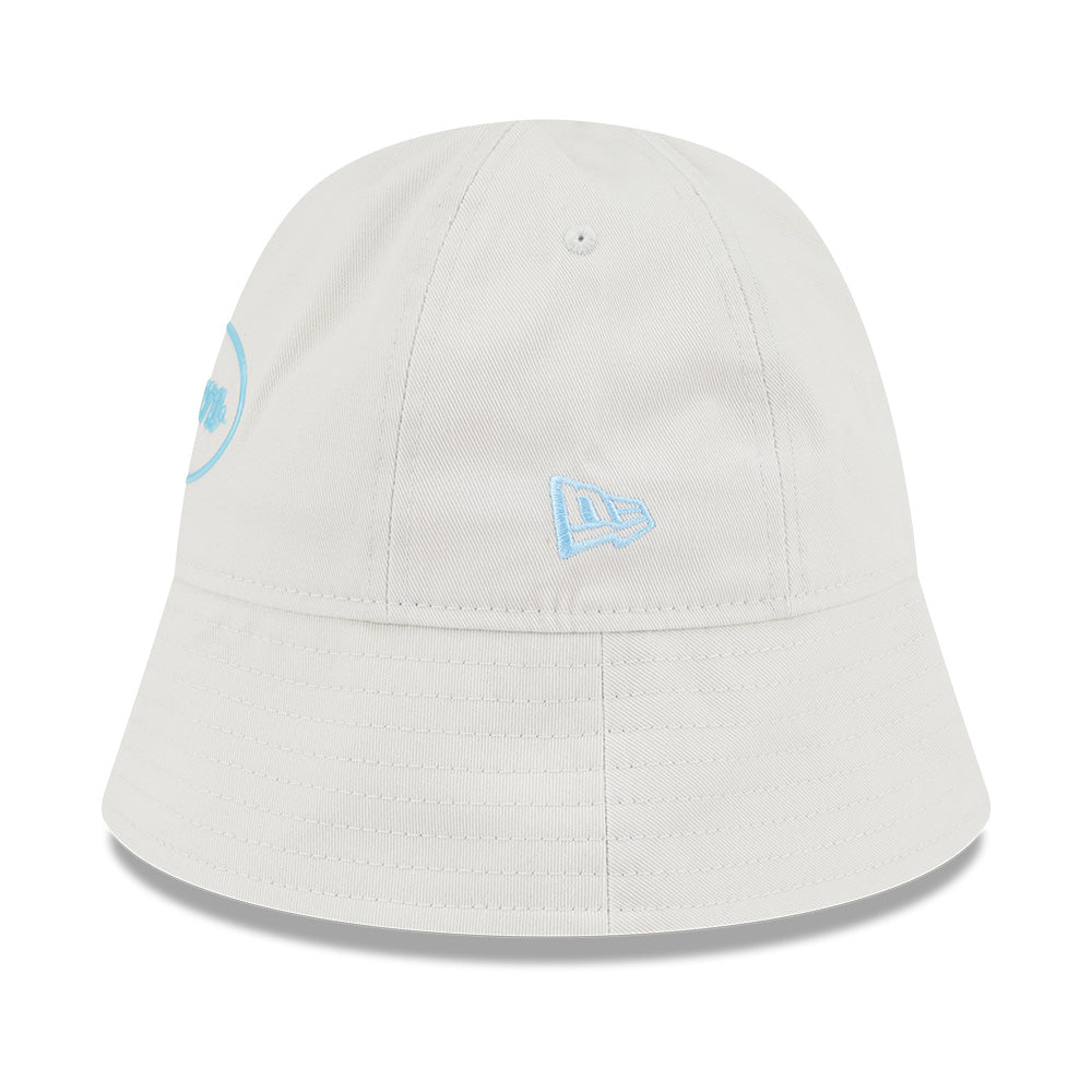 new era script jelly pack vintage stone explorer sailor brim bucket hat left side
