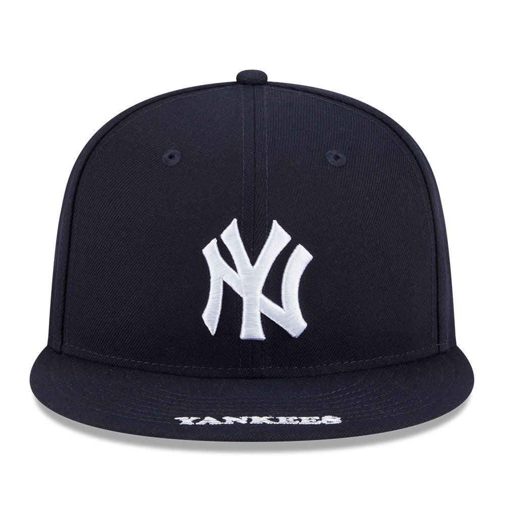 new era new york yankees visor wordmark navy 9fifty snapback cap opposite