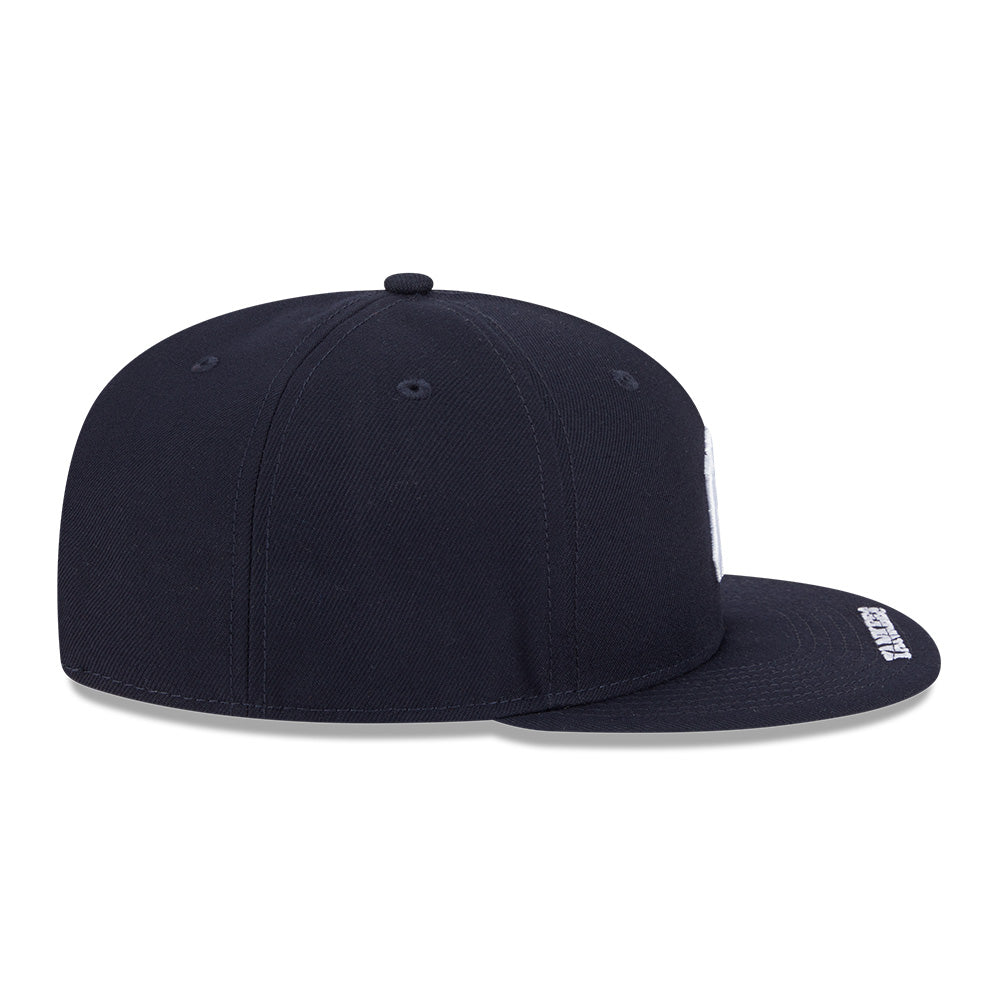 new era new york yankees visor wordmark navy 9fifty snapback cap opposite side
