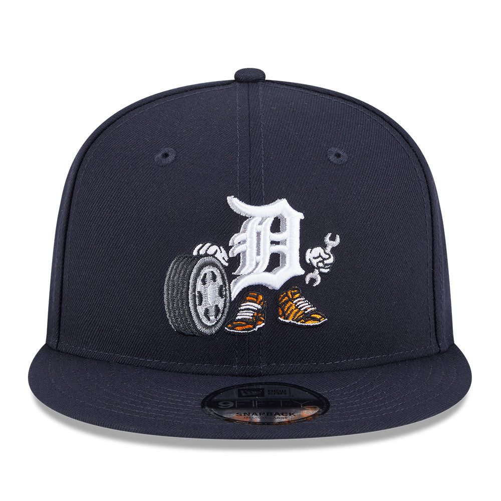 new era detroit tigers major league baseball cartoon navy 9fifty snapback cap opposite