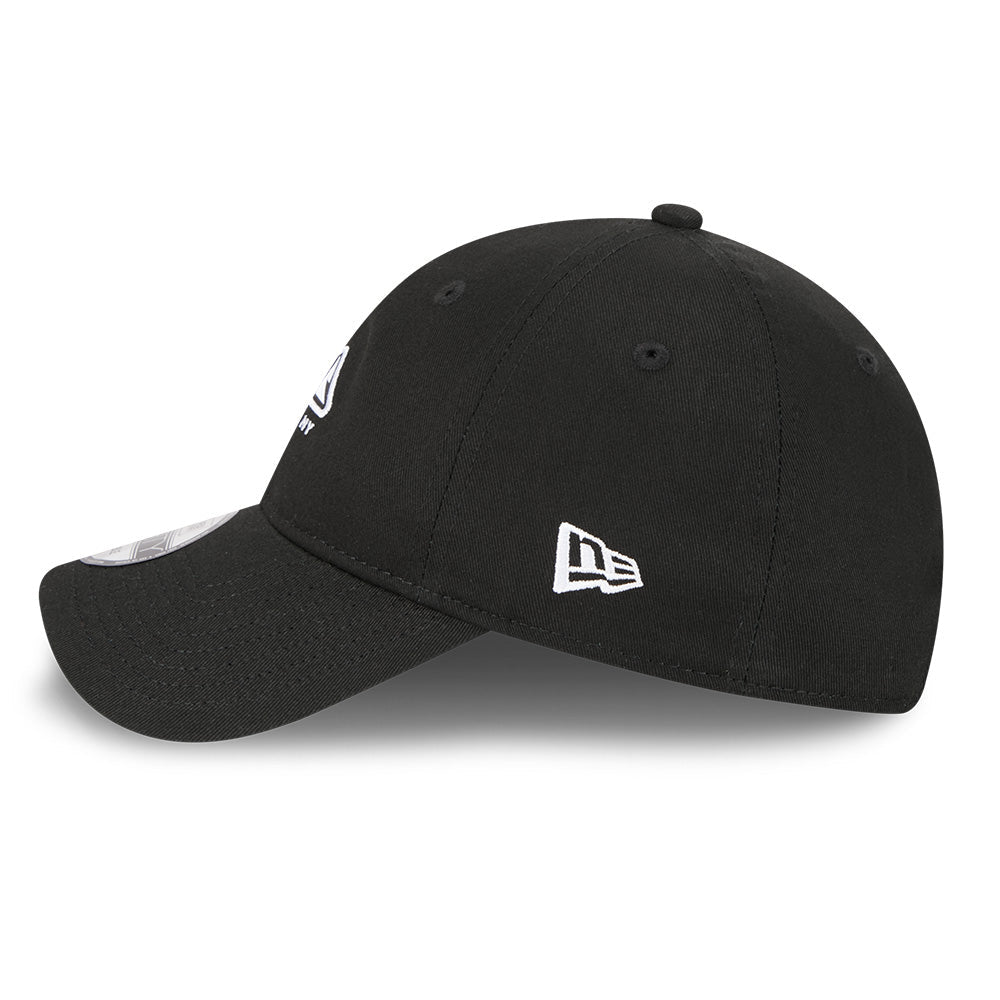 new era outdoor mountain logo black 9forty unstructured adjustable cap opposite side or other angle view