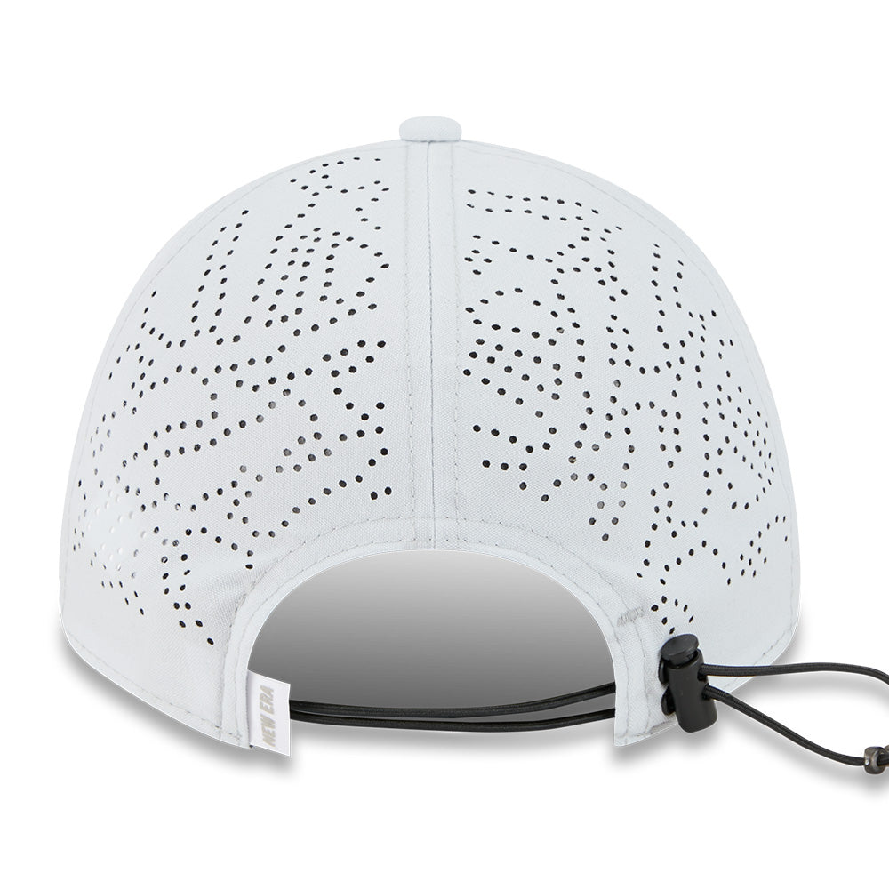 new era mini mountain logo ss26 silver snow 9forty unstructured adjustable cap detail and color