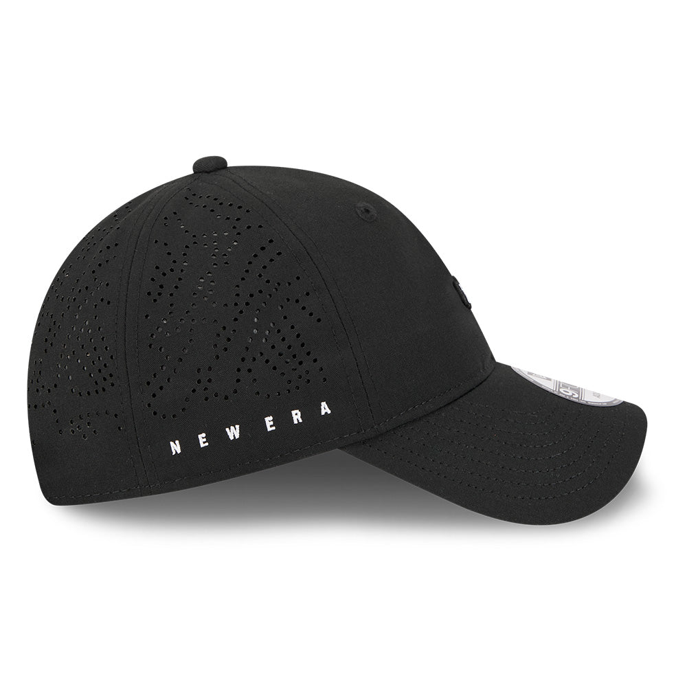new era mini mountain logo ss26 black 9forty unstructured adjustable cap side
