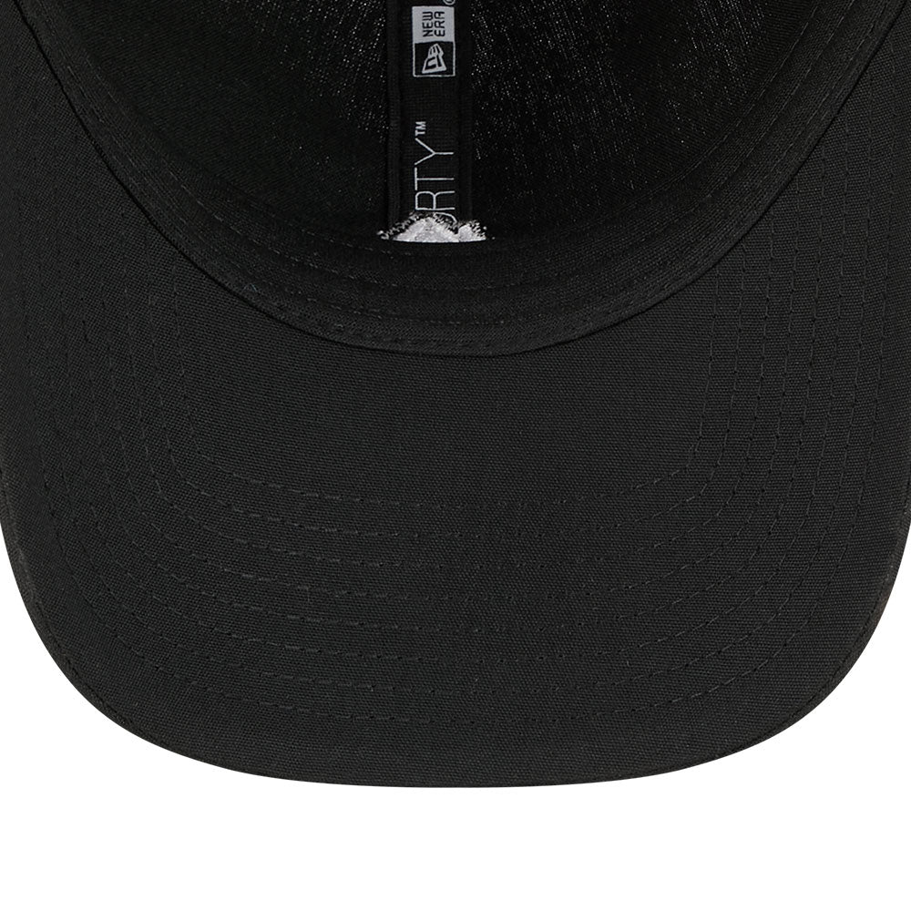 new era mini mountain logo ss26 black 9forty unstructured adjustable cap detail and color