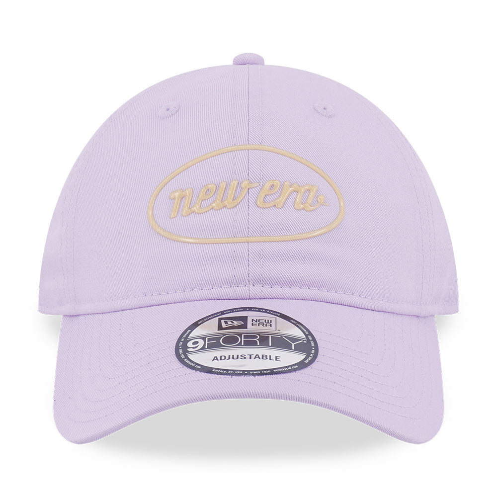 new era script jelly pack pastel lilac 9forty unstructured adjustable cap opposite