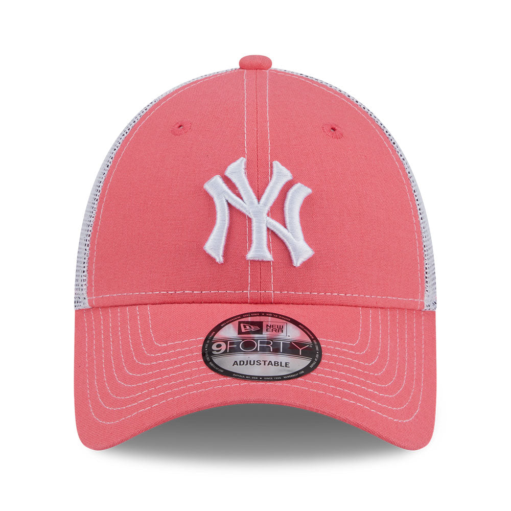 new era new york yankees resort ss26 blush white 9forty e frame trucker cap opposite
