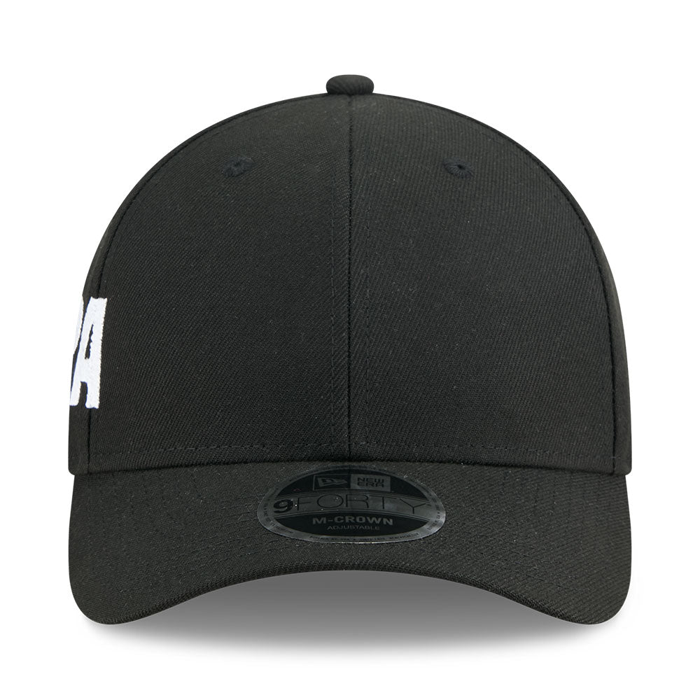 new era wordmark basic ss26 silver snow 9forty m crown adjustable cap logo and print