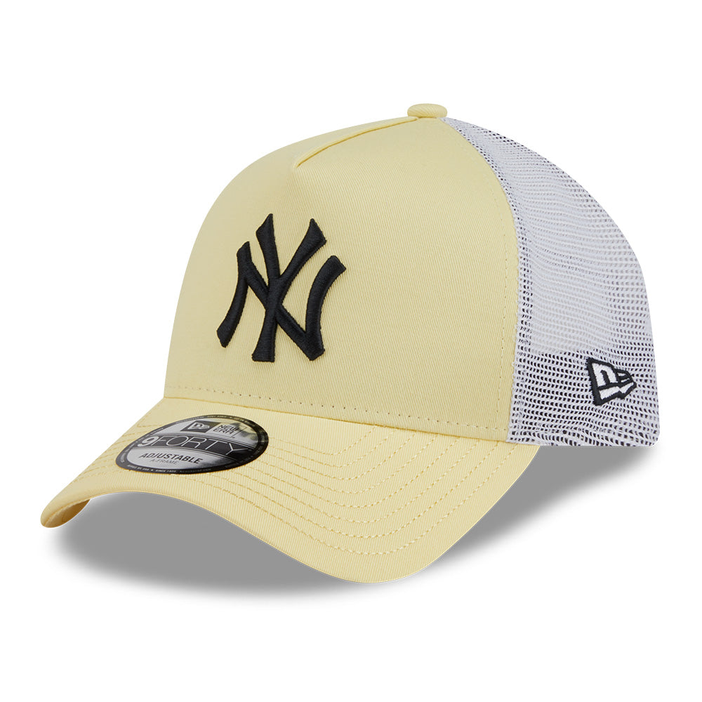 new york yankees color era ss26 baby yellow white 9forty a frame trucker cap opposite