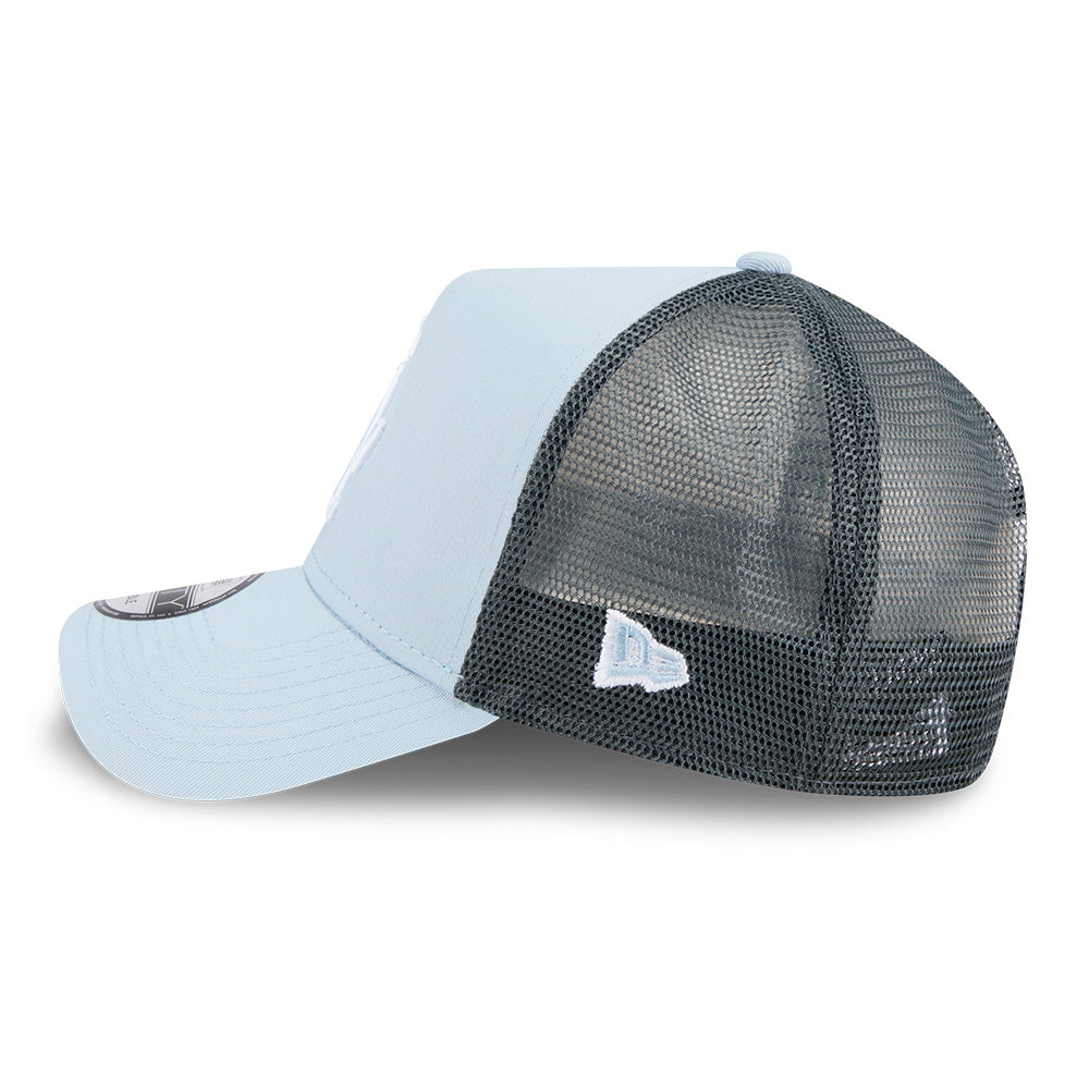 new era los angeles dodgers color era ss26 soft blue multi 9forty trucker a frame adjustable cap side