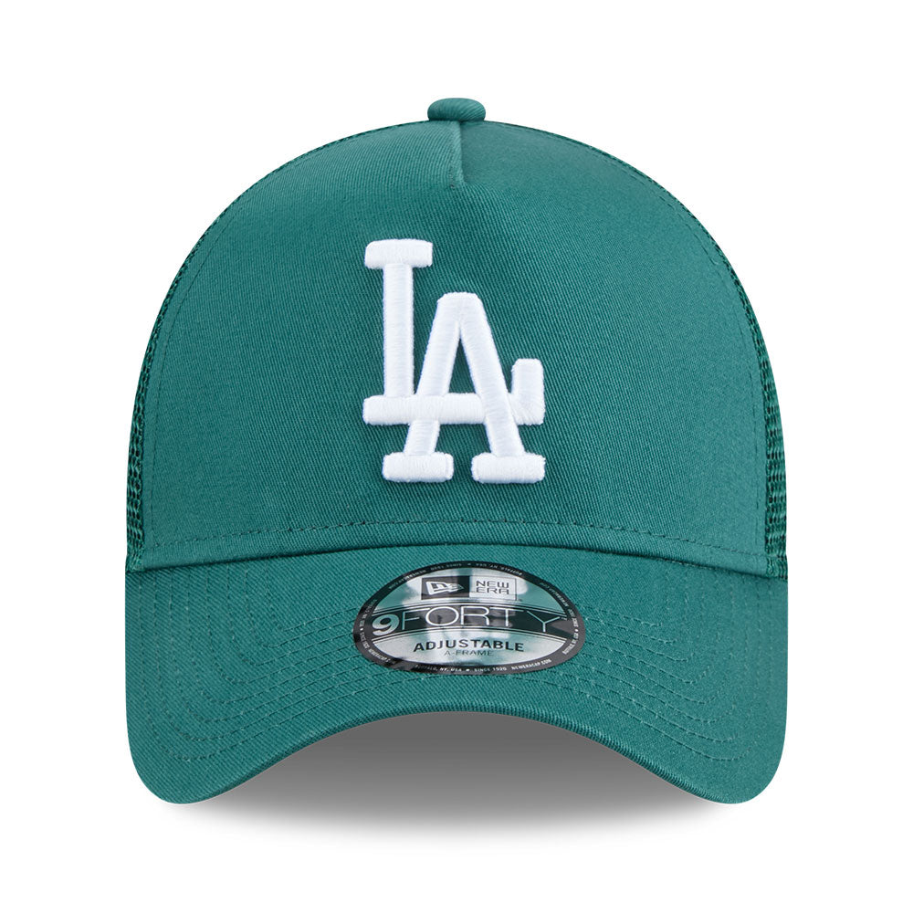 new era los angeles dodgers color era ss26 pine needle green 9forty trucker a frame adjustable cap opposite