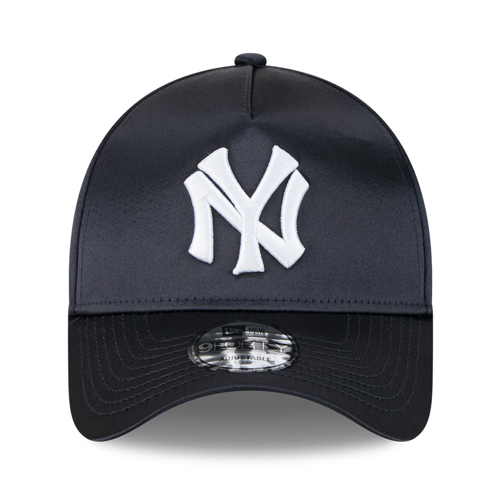 new york yankees satin cooperstown navy 9forty a frame snapback cap opposite