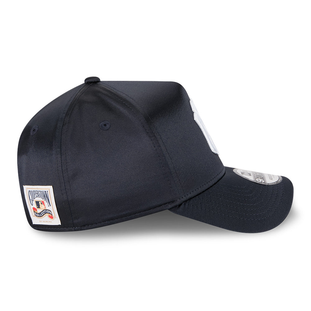 new york yankees satin cooperstown navy 9forty a frame snapback cap other side
