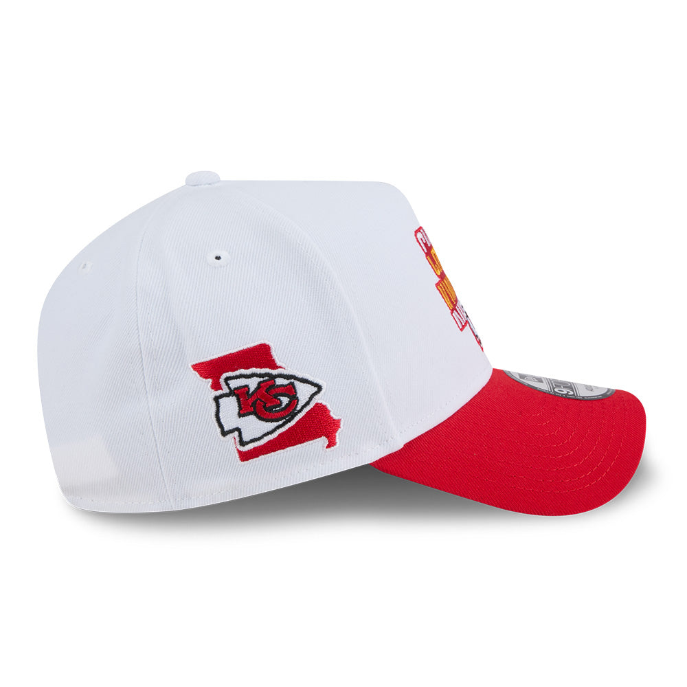 kansas city chiefs nfl rivalry ss26 white 9forty a frame adjustable cap other side
