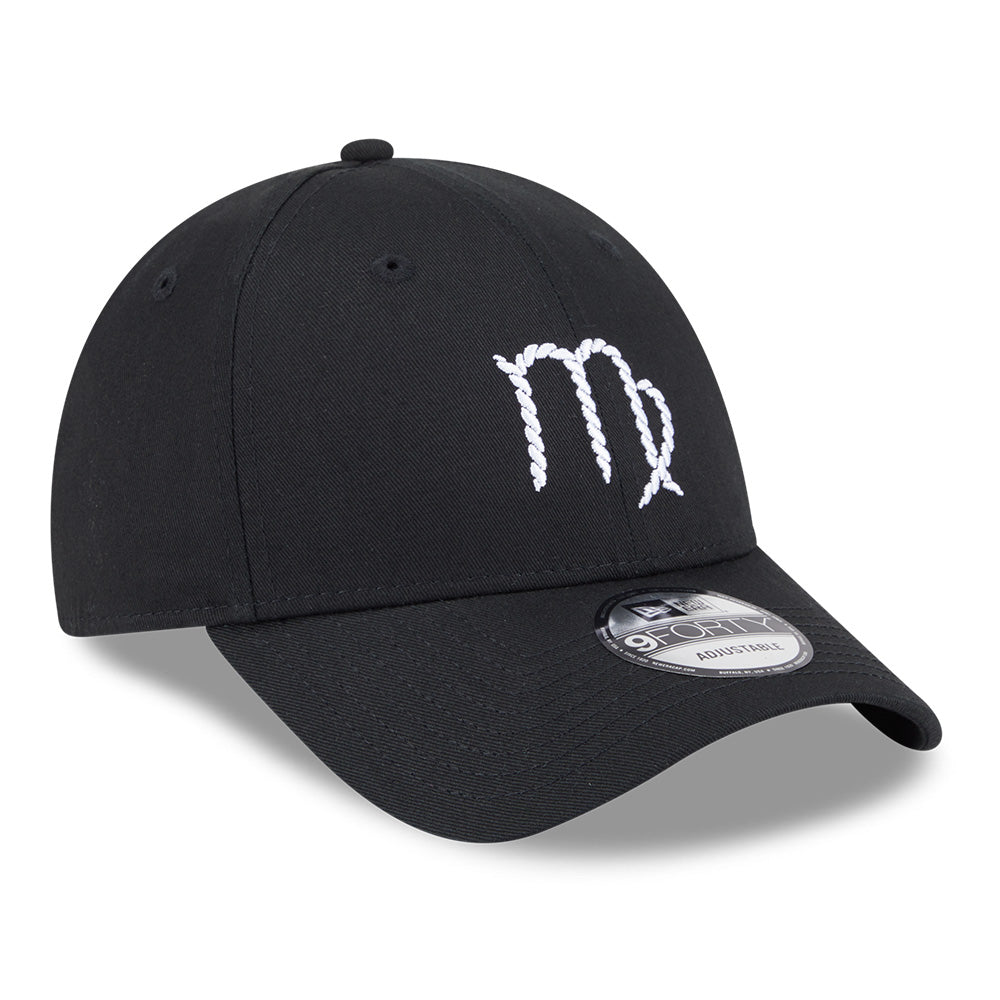 zodiac sign pack ss26 virgo black 9forty adjustable cap logo and print