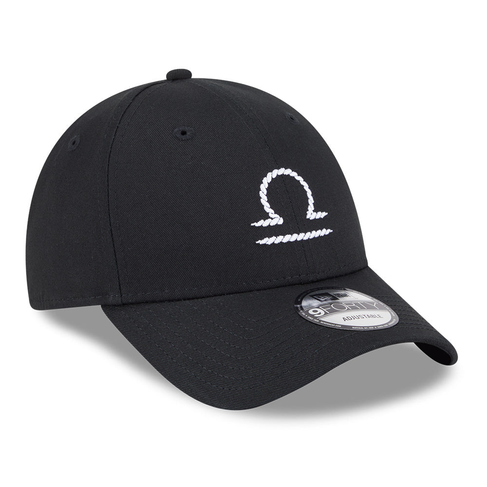 zodiac sign pack ss26 libra black 9forty adjustable cap logo and print