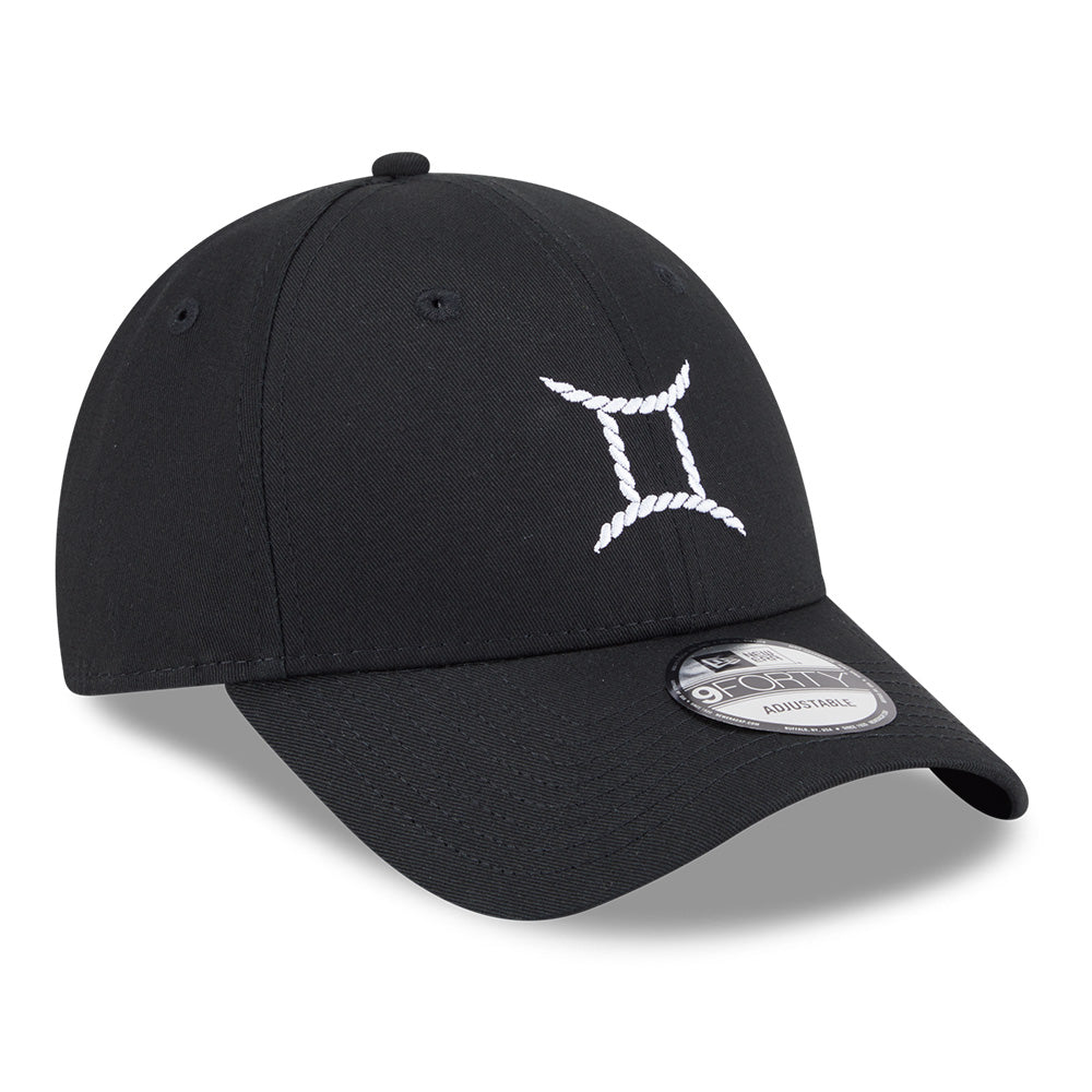 zodiac sign pack ss26 gemini black 9forty adjustable cap logo and print