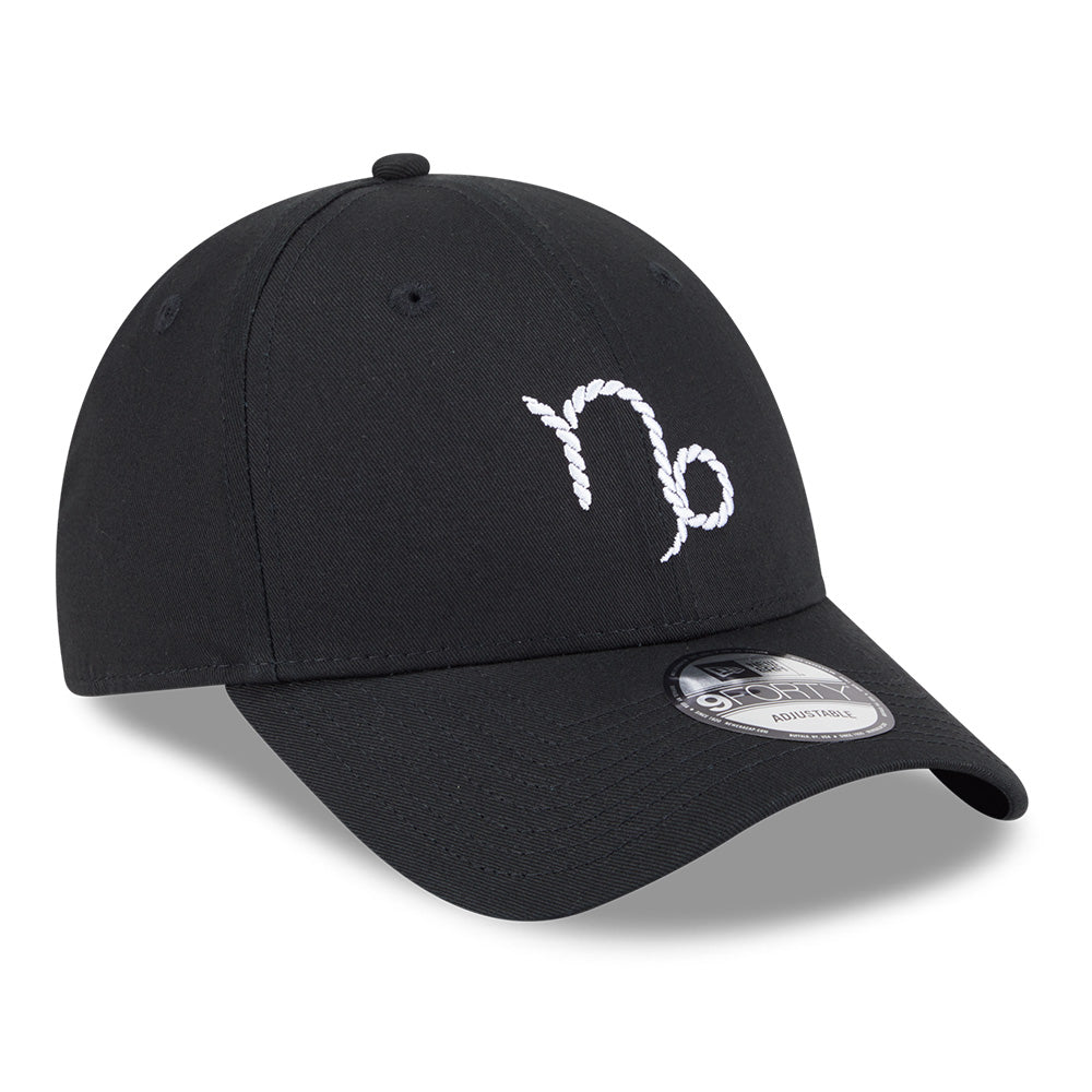 zodiac sign pack ss26 capricorn black 9forty adjustable cap logo and print