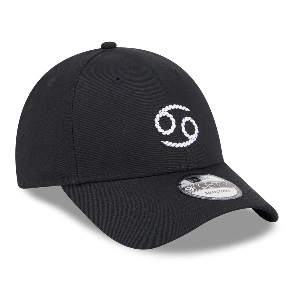 zodiac sign pack ss26 cancer black 9forty adjustable cap logo and print