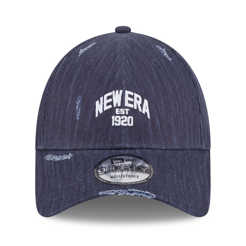 new era wordmark street archived black cross panels 9forty adjustable cap grungy navy 9forty adjustable cap opposite
