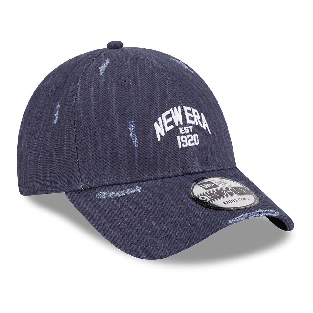 new era wordmark street archived black cross panels 9forty adjustable cap grungy navy 9forty adjustable cap logo and print