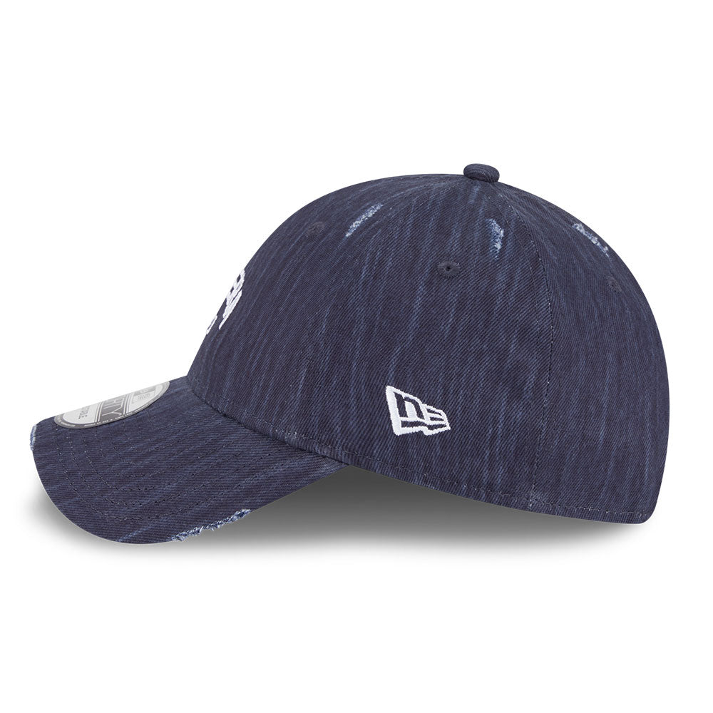 new era wordmark street archived black cross panels 9forty adjustable cap grungy navy 9forty adjustable cap side