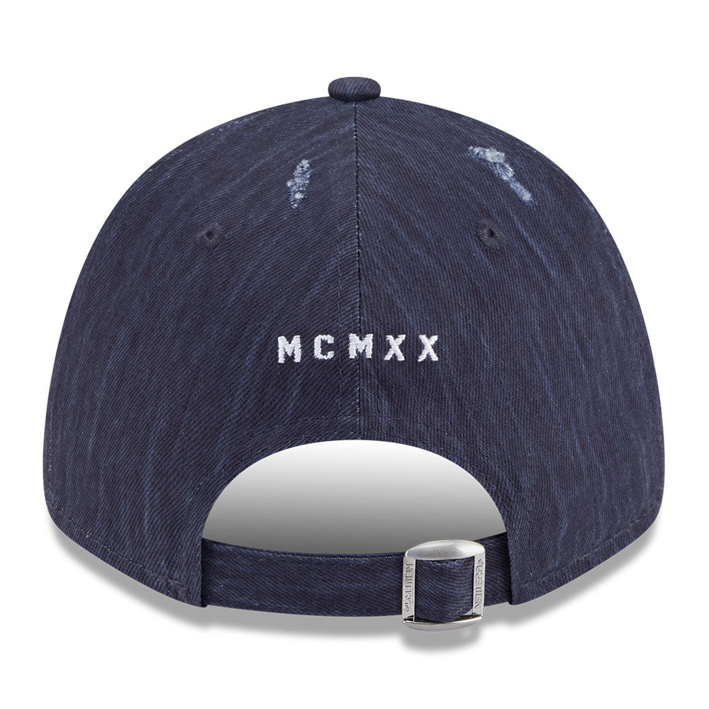 new era wordmark street archived black cross panels 9forty adjustable cap grungy navy 9forty adjustable cap angle