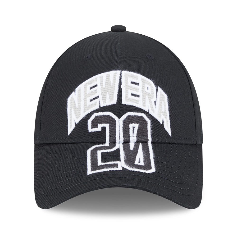 new era wordmark street archived black cross panels 9forty adjustable cap opposite