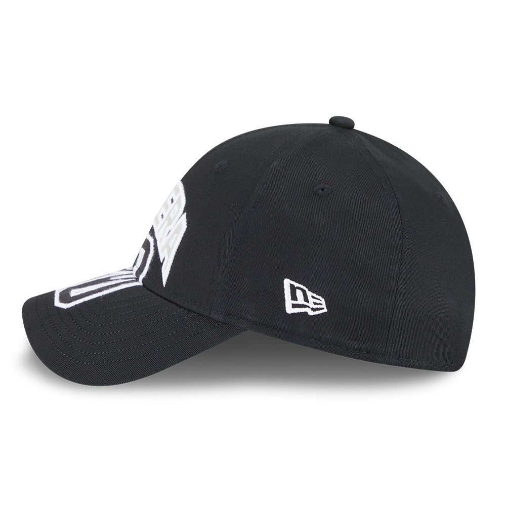 new era wordmark street archived black cross panels 9forty adjustable cap side