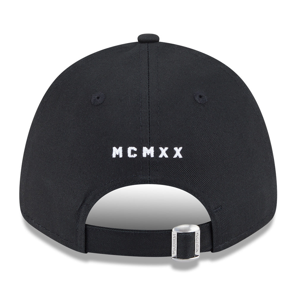 new era wordmark street archived black cross panels 9forty adjustable cap angle