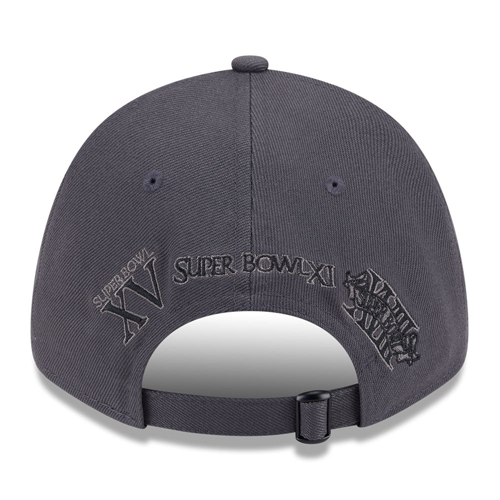 new era las vegas raiders raiders wear black graphite 9forty adjustable cap angle