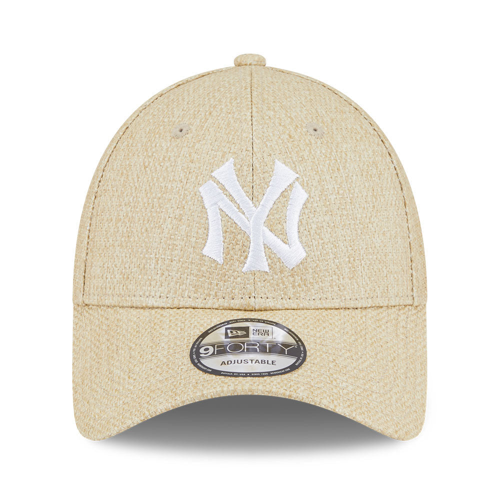 new era new york yankees raffia stone 9forty adjustable cap opposite