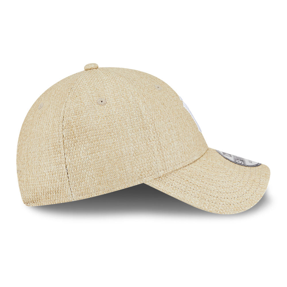 new era new york yankees raffia stone 9forty adjustable cap side