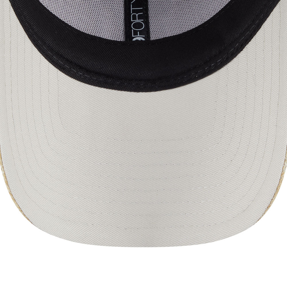 new era new york yankees raffia stone 9forty adjustable cap angle