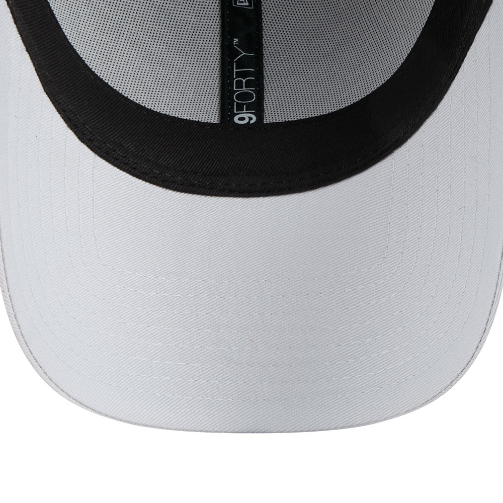 new era wordmark basic ss26 silver snow 9forty adjustable cap opposite