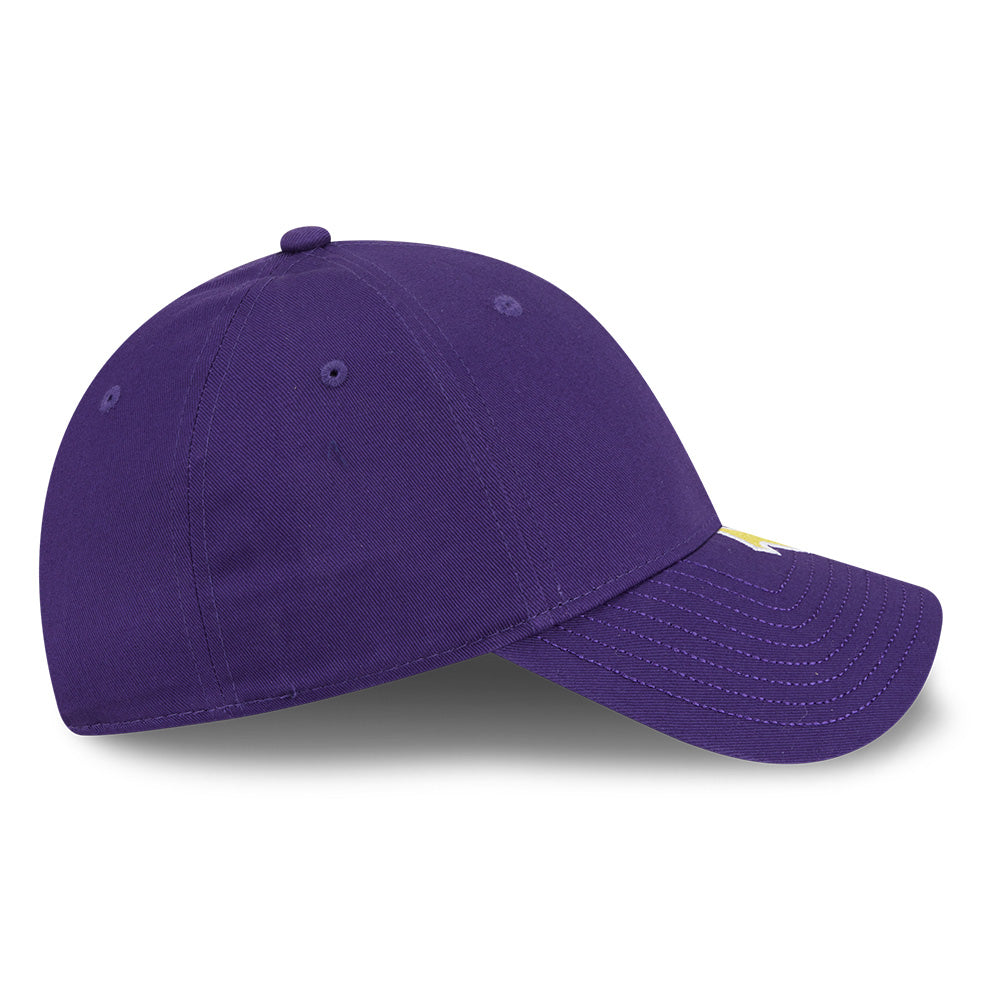 los angeles lakers mix league cross panels purple 9forty adjustable cap other side