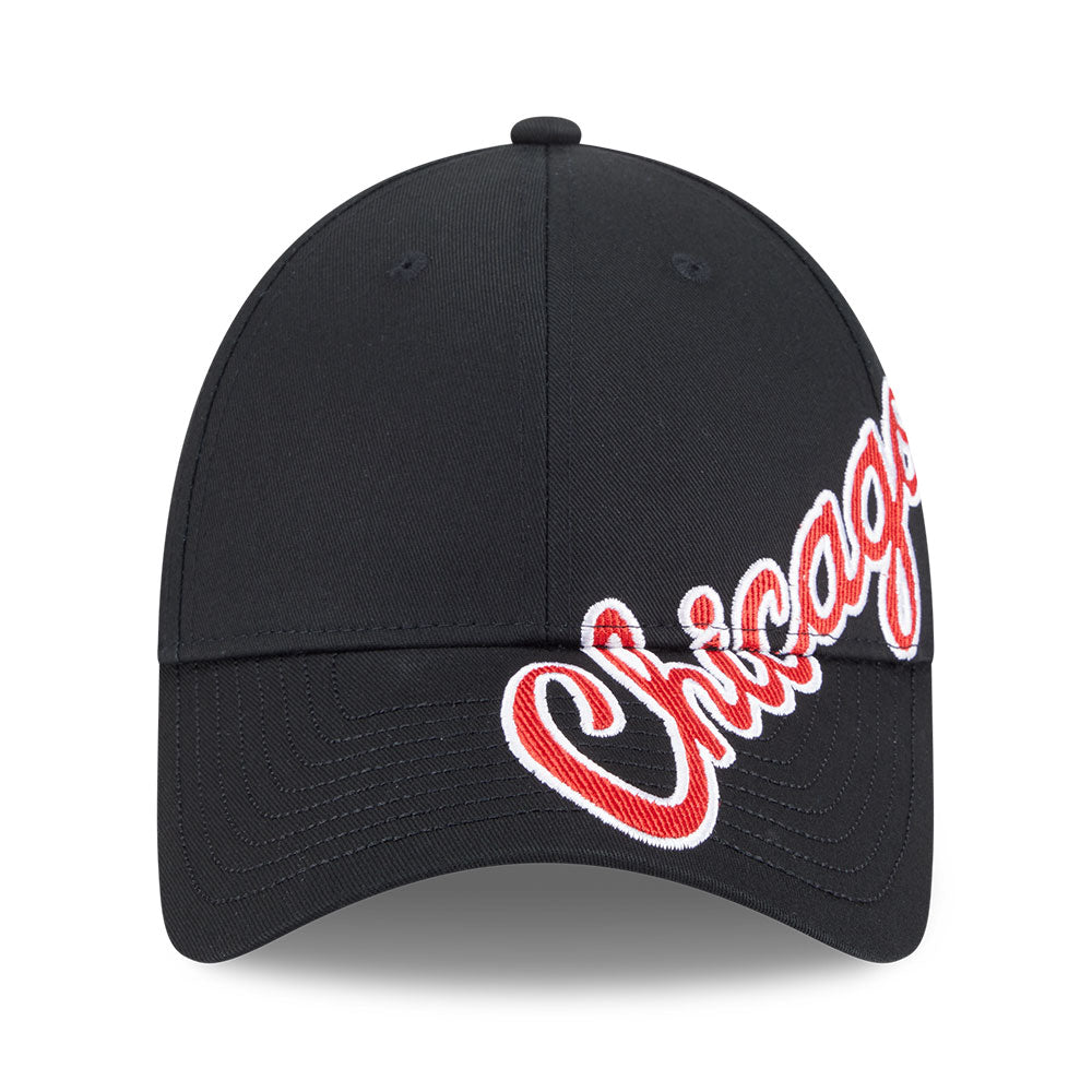 chicago bulls mix league cross panels black 9forty adjustable cap opposite